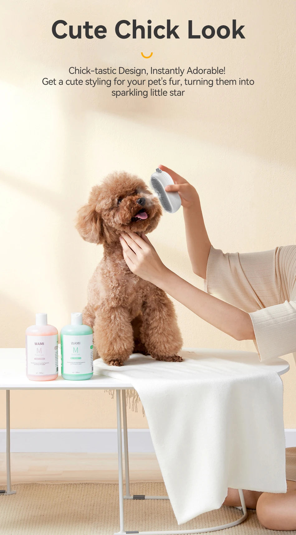 Rojoeco pet vapor pente gato escovas de spray elétrico para remoção do cabelo do cão pentes pet ferramentas aliciamento gatinho escovas remoção do cabelo