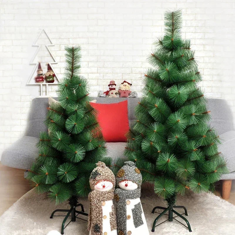 100% completo pe árvore de natal agulhas de pinho artificial decoração da árvore de natal casa decoração de natal atmosfera decoração 90cm-180cm