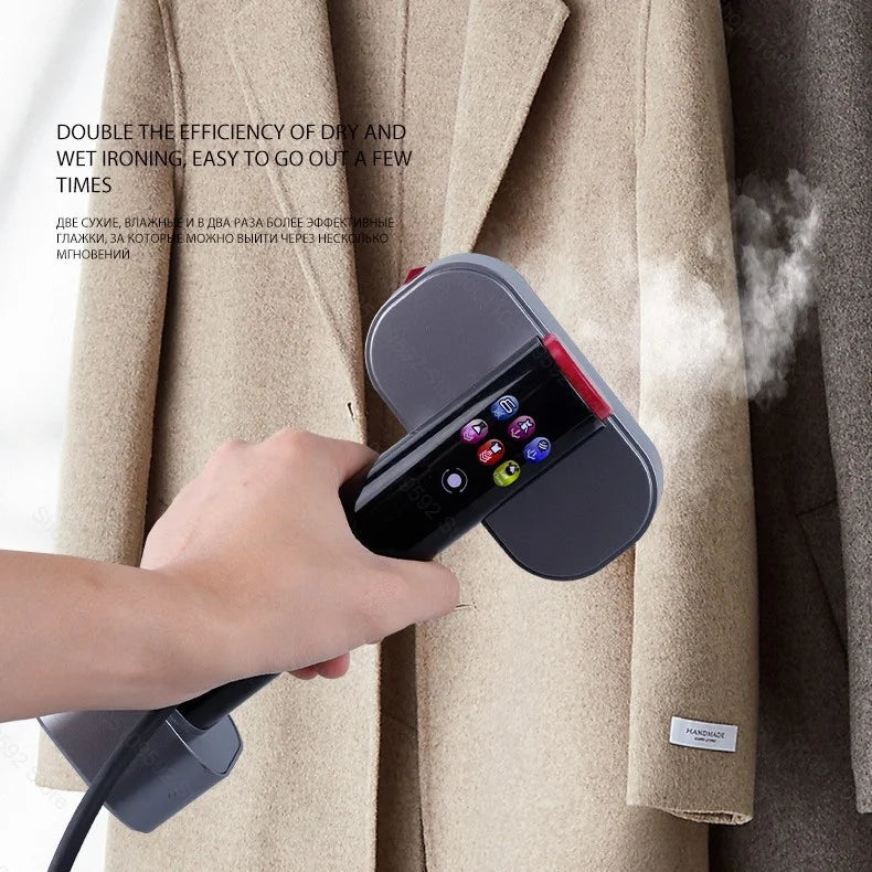 Ferro a Vapor Portátil Profissional de Mão 1200W para Uso Doméstico, Vaporizador de Roupas para Superfícies de Vestuário