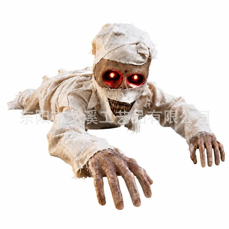 Novos Adereços Elétricos de Halloween: Fantasmas Rastejantes, Brinquedos, Enfeites, Adereços de Terror, Lanternas de Abóbora