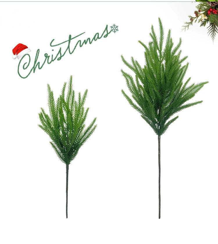 Artificial Pine Needles Decoração De Natal, DIY Fake Plants, Home Acessórios