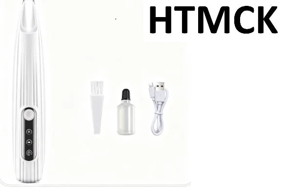 Aparador de Pelos Sem Fio HTMCK com LED, Baixo Ruído e à Prova d'Água para Cães e Gatos