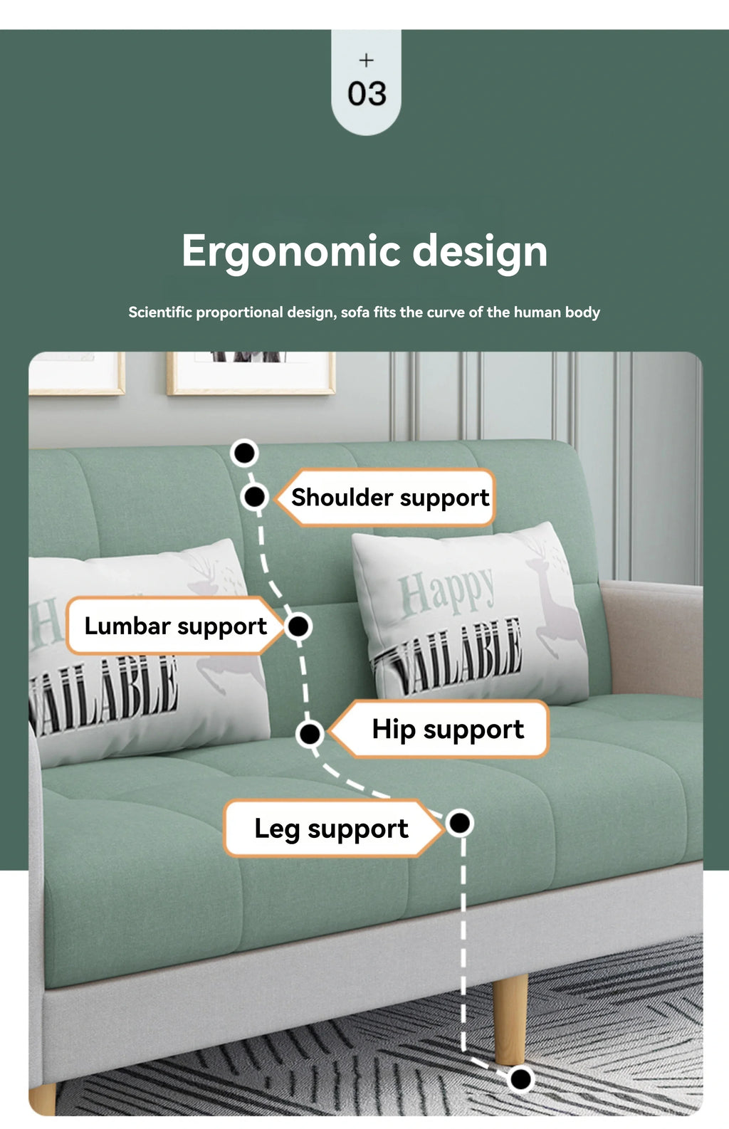 Sofá-Cama Pequeno e Estável, Cama de Casal Dobrável de Dupla Função, Sofá para Soneca em Casa/Escritório, Sofá para Três Pessoas, Tecido Confortável, Sofá Preguiçoso