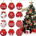 Novas bolas decorativas de madeira de natal decorações penduradas bolas de natal diy decorações de árvore de natal fontes de festa em casa