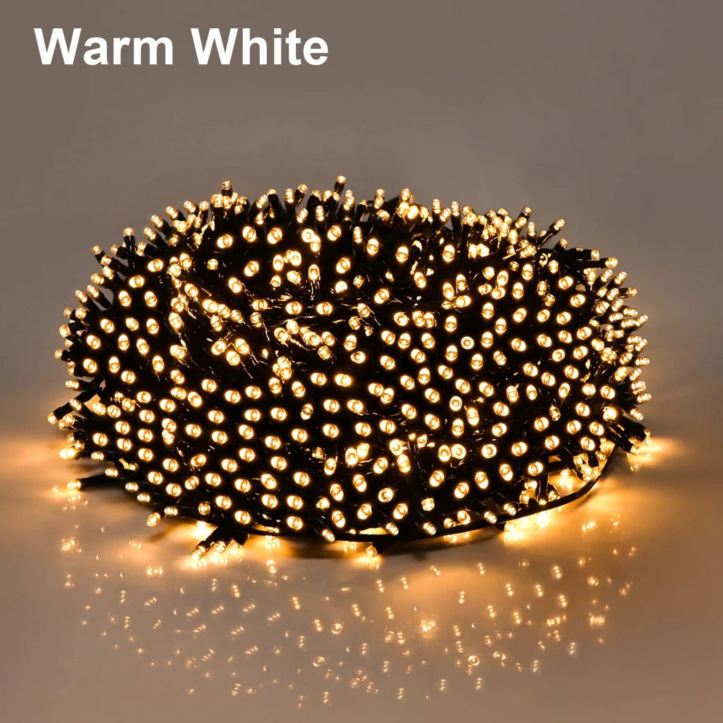 Led string guirlanda 10m-100m luzes de fadas luz de natal à prova dwaterproof água ao ar livre indoor para árvore rua festa de casamento 2024 decoração