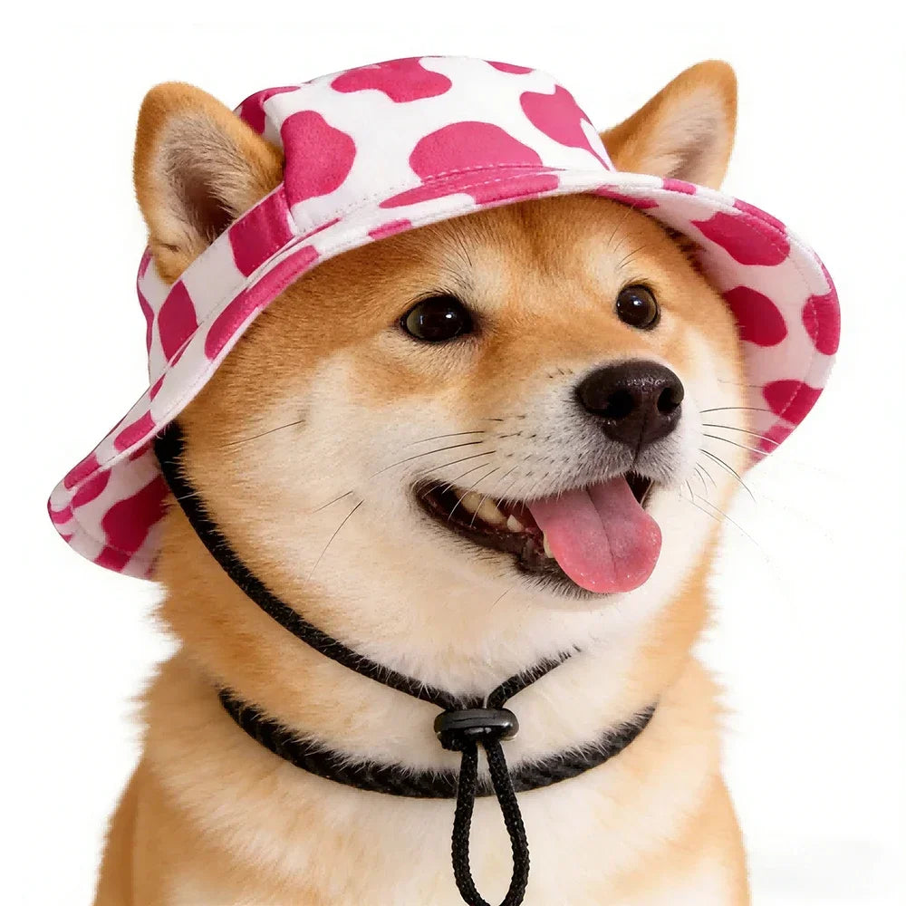 Chapéu de Sol para Pets Ajustável para Cães e Gatos de Pequeno e Médio Porte, Shiba Inu, Corgi, Filhotes, Gatinhos