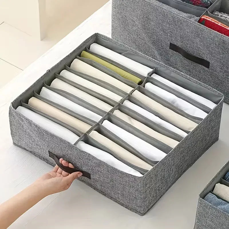 Guarda-roupa organizador de armazenamento de roupas camisola camiseta caixa de armazenamento engrossado calças caixa de armazenamento roupa interior meias organizador para casa