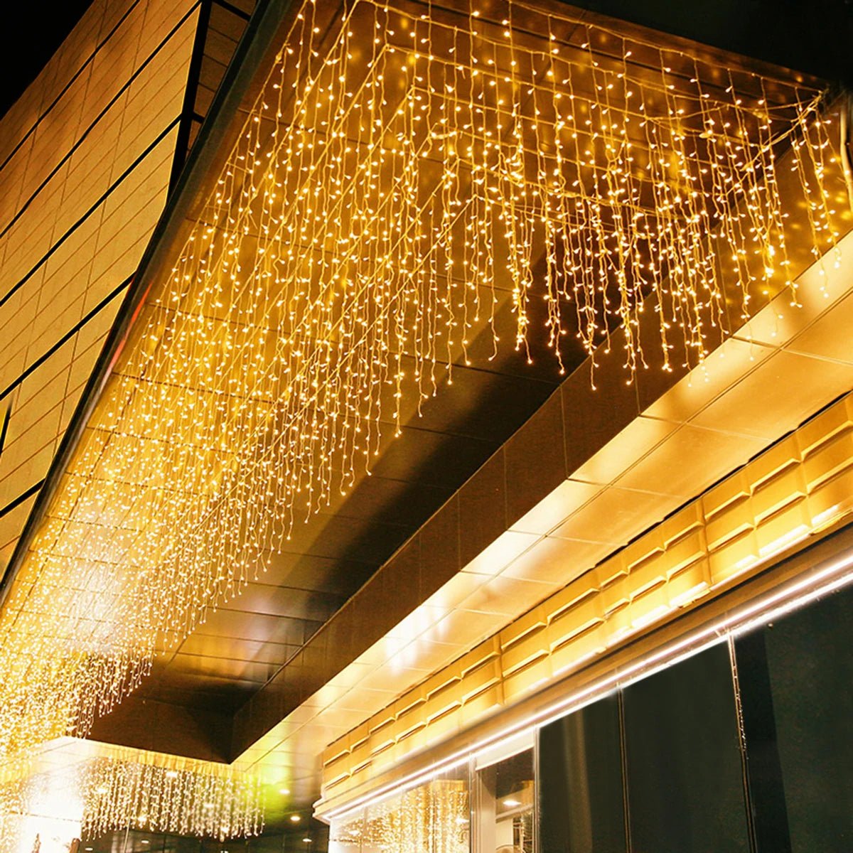 Luzes de Natal LED, cordão de luzes decorativas, cortina de luzes, decoração de Natal para casa, luminária para as festas de fim de ano e Ano Novo.