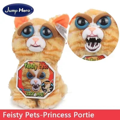 Boneco de Animal de Tamanho Médio Feisty Pets, Panda com Rosto Intercambiável, Brinquedo Interativo para Crianças Kasa & Pet