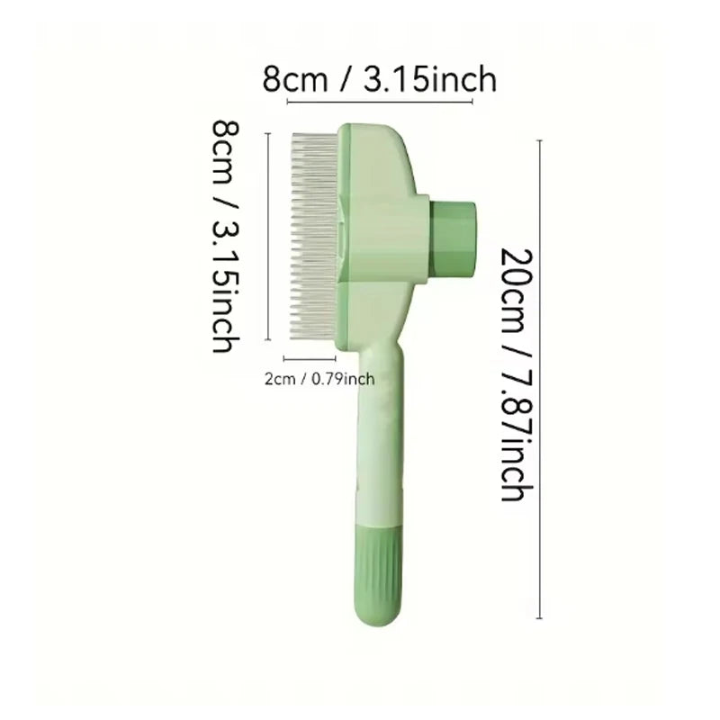 Escova Removedora de Pelos de Animais de Estimação, Pente para Cuidado e Higiene de Cães e Gatos de Pelo Longo, Remove Pelos, Escova de Limpeza para Banho, Acessórios para Gatos