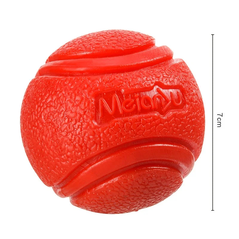 Brinquedos para Cães de Estimação: Bola de Borracha Sólida e Resistente, Durável, Resistente à Mastigação, Alto Salto, para Lançar ao Ar Livre, Brincar de Busca e Treino Interativo para Filhotes