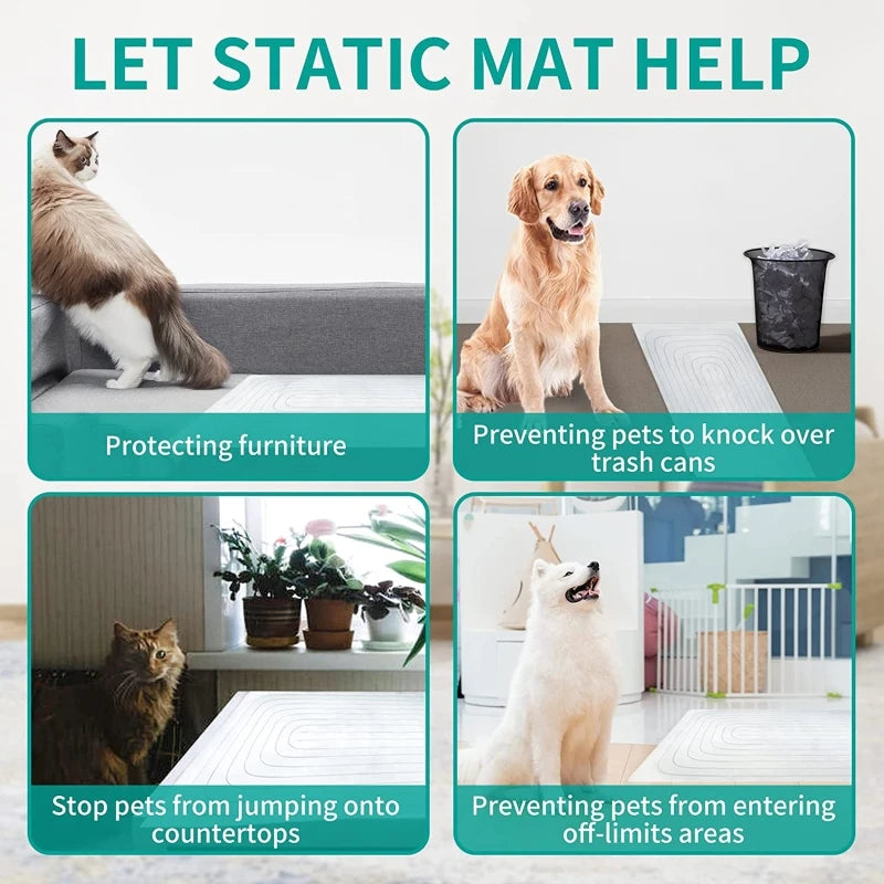 Tapetes de treinamento para animais de estimação para cães e gatos, mantendo os cães longe dos móveis