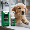 Spray Repelente de Pulgas e Carrapatos para Animais de Estimação com Extrato de Plantas para Gatos e Cães