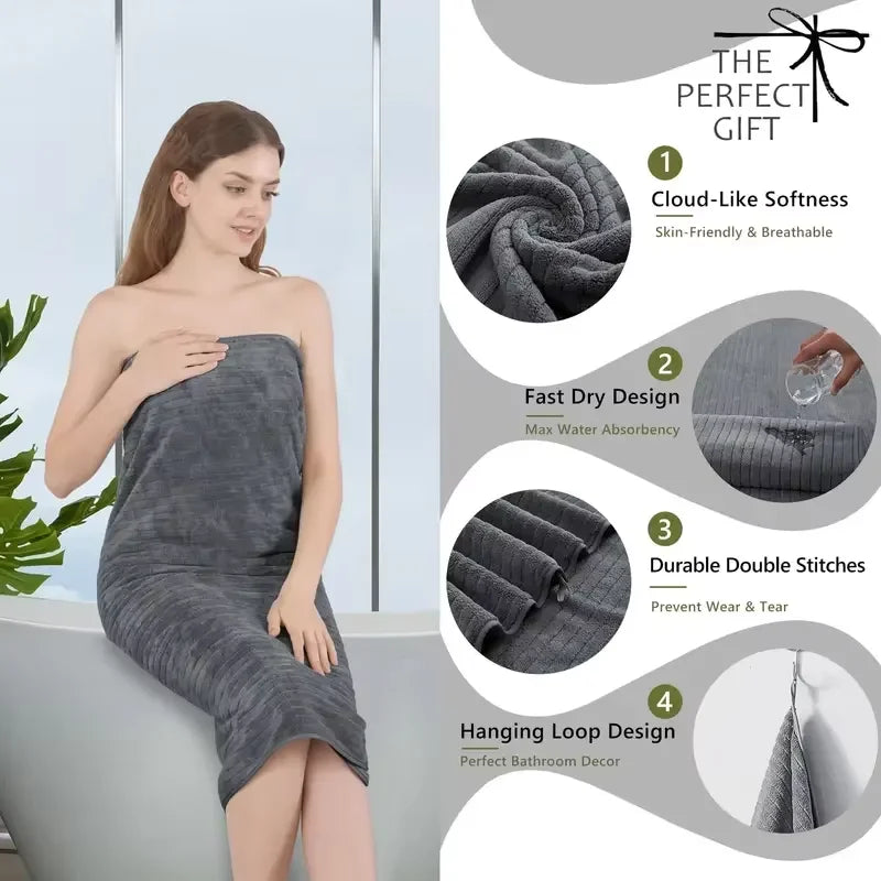 Conjunto de Toalhas de Banho com 8 Peças - 4 Toalhas Faciais + 2 Toalhas de Mão + 2 Toalhas de Banho - Toalhas Absorventes de Secagem Rápida e Macias para o Banheiro