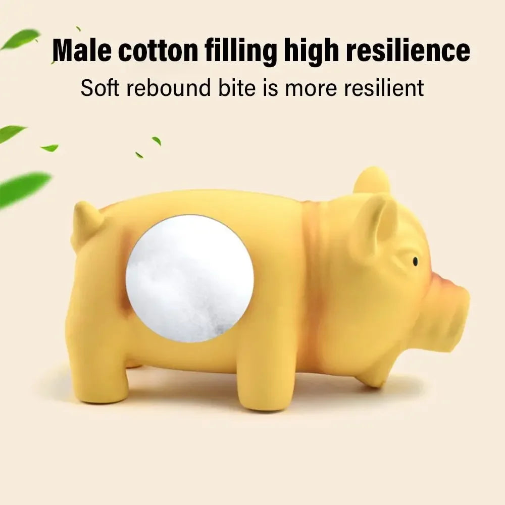 Cão bonito mastigar brinquedos de borracha som porco rangido látex brinquedos para animais de estimação para cão rangendo mastigar treinamento filhote de cachorro suprimentos produtos para animais de estimação