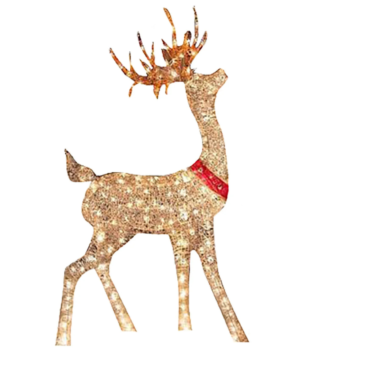 Natal iluminado veados decoração luz led rena elk esculturas luminosas jardim gramado ao ar livre quintal natal gota ornamentos