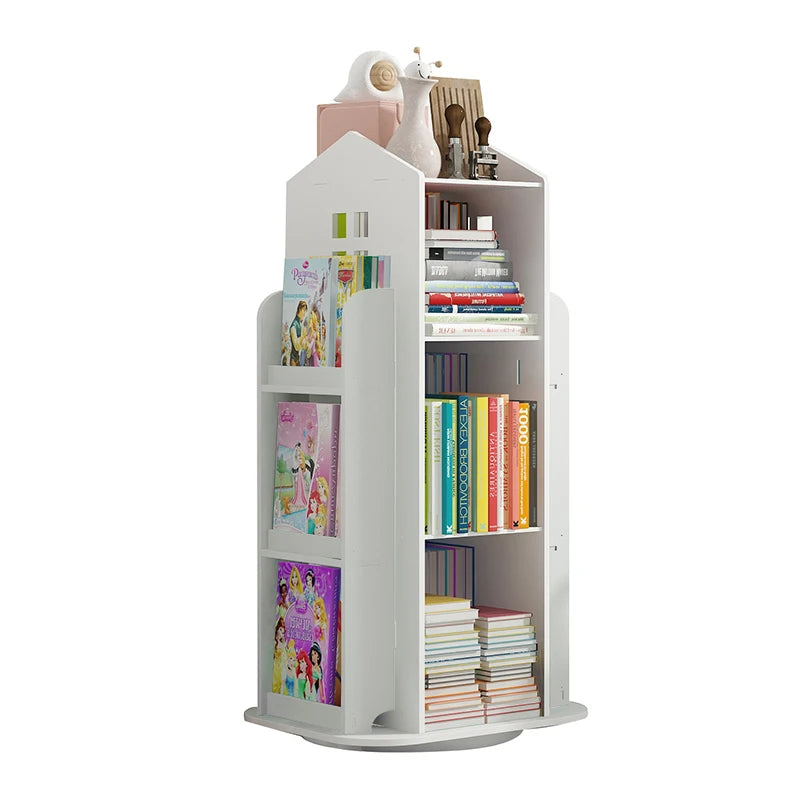 【Breeins】Madre de casa infantil, estante rotativa, livros, brinquedos, organizador de armazenamento, prateleira, armário, decoração de casa