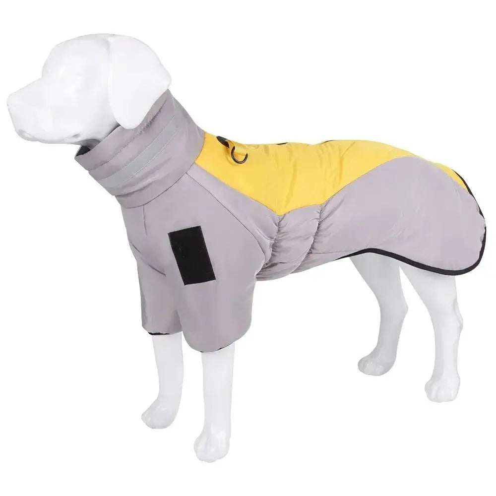 Jaqueta reflexiva de colarinho alto para cães, casacos quentes e grandes, impermeável, roupas de pet grossas, cães médios e grandes, outono e inverno Kasa & Pet