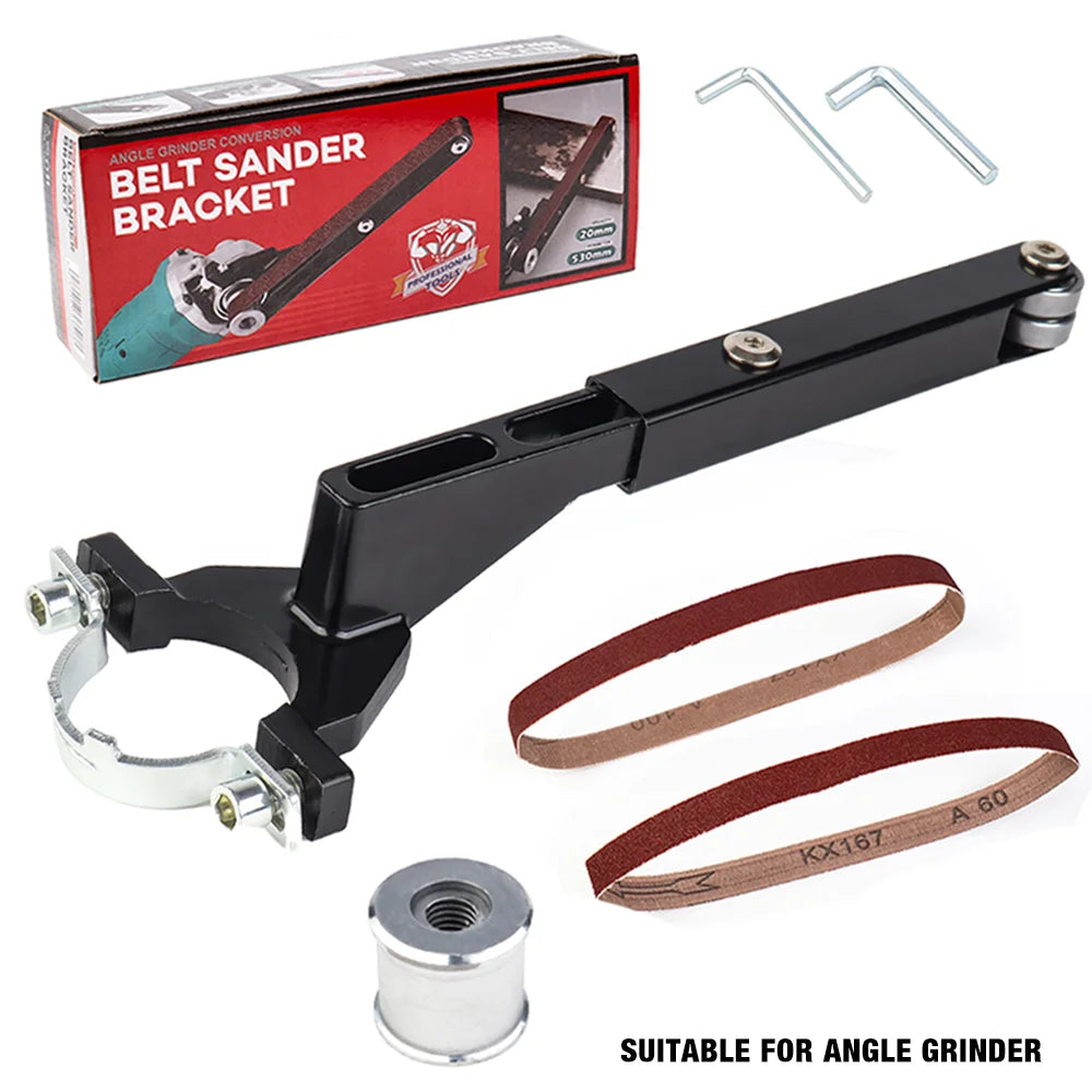 Moedor Mini lixadeira, polidor sem fio portátil doméstico, M10-M14 Acessórios de lixadeira de correia de modificação de moedor de ângulo multifuncional, ferramentas de moagem, adequado para moedor de ângulo elétrico