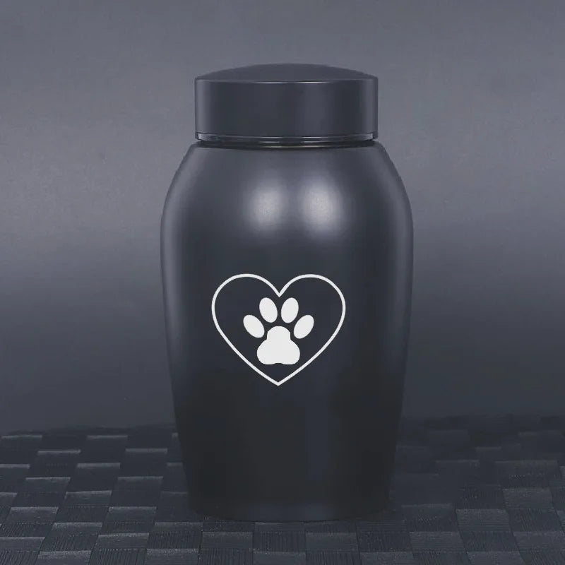 2025 aço inoxidável cinzas do cão urna cão gato pássaro mouse cremação cinzas urna pet lembrança frasco selado funeral para cães suprimentos