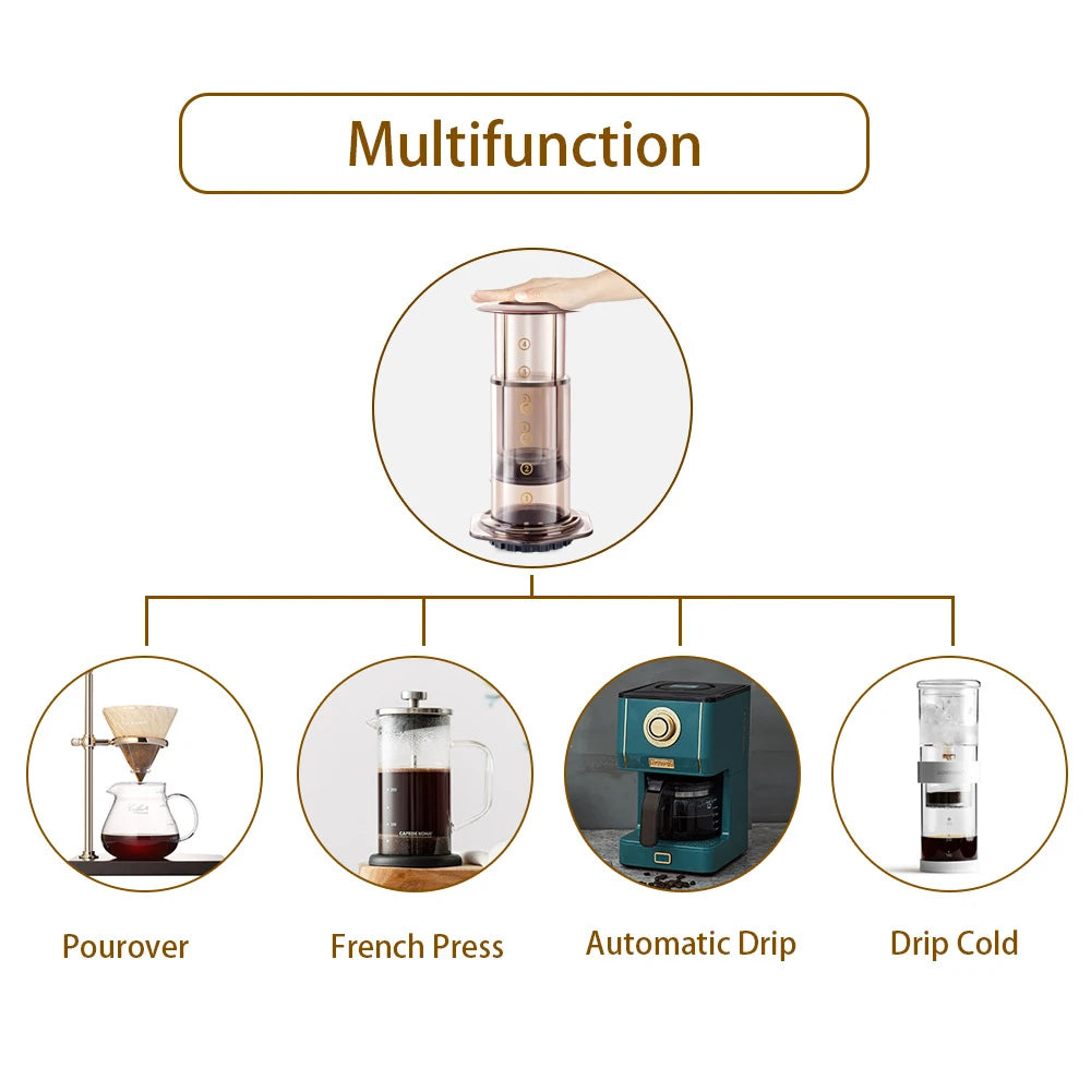 Cafemey máquina de café expresso portátil imprensa francesa barista ferramenta cafeteira imprensa ar máquina café com filtros para aeropress