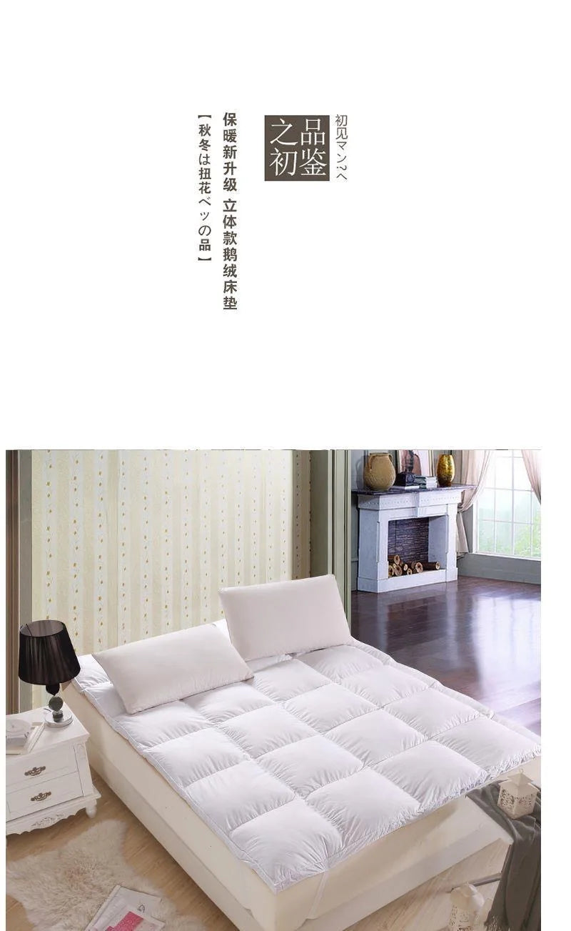 Vescovo colchão de penas de ganso, proteção traseira macia, colchão tatami 160*200 150*190, cama queen king size