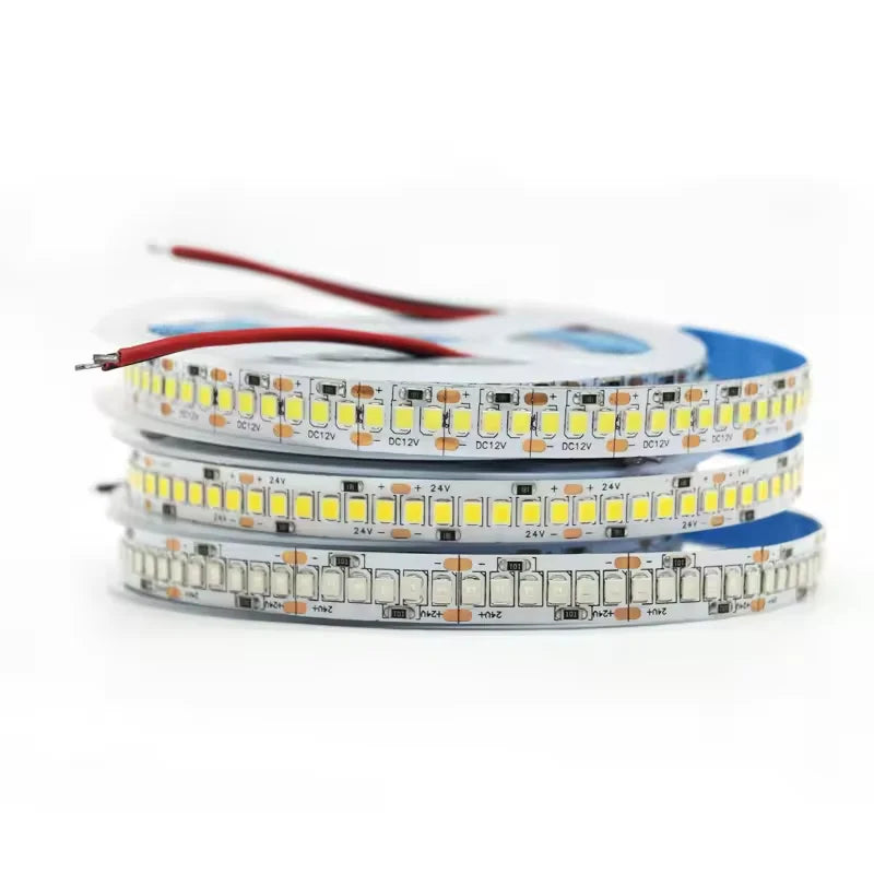 Fita de led amarela 2835 240leds/m 1200 leds dc12v 24v fita flexível ip65 ip67 à prova d'água 2700k 3000k 4000k 4500k 6000k 6500k