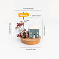 Casas e Acessórios Colecionáveis de Natal: Enfeites de Figuras, Cenas de Mesa de Casa de Madeira de Inverno, Decoração de Mesa para Feriados e Casa