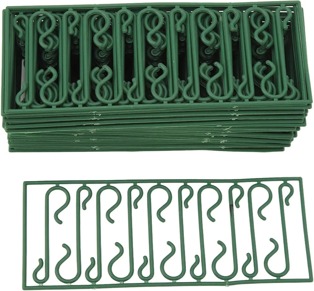 50/400 pçs mini gancho de natal de plástico em forma de s árvore de natal bola pingentes ornamento pendurado cabide diy navidad decoração de festa em casa