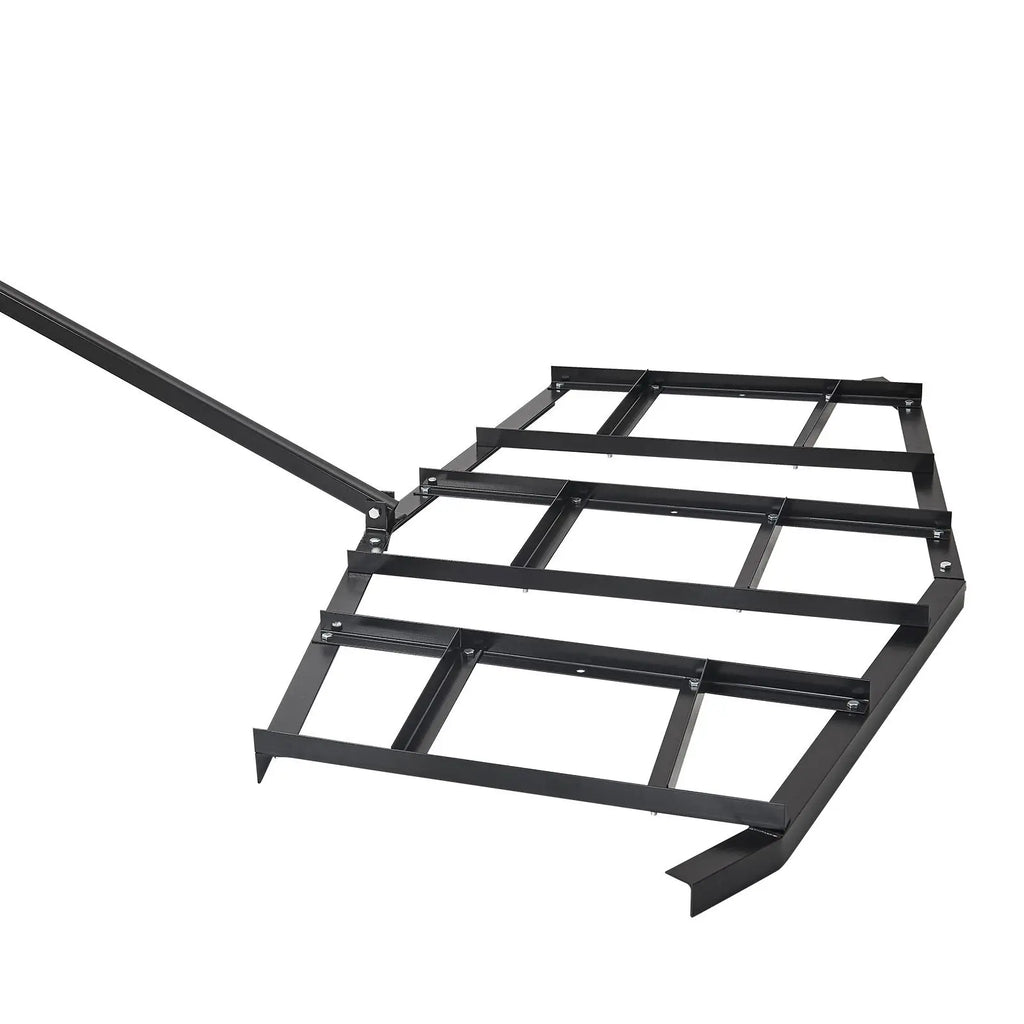 "Garden Tools Accessories 84" Width Tow Behind Q235 Steel Drag Harrow with Adjustable Bars & Pin Hitch Supports 50"