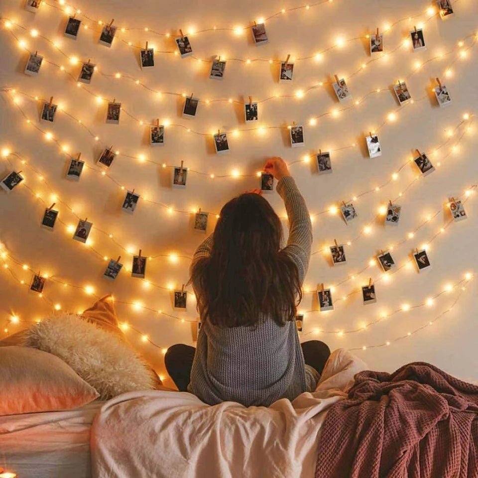 LED String Lights Photo Clip USB Bateria Operado Guirlanda Fada Lâmpada Decoração De Natal Feriado Festa De Casamento Xmas Iluminação