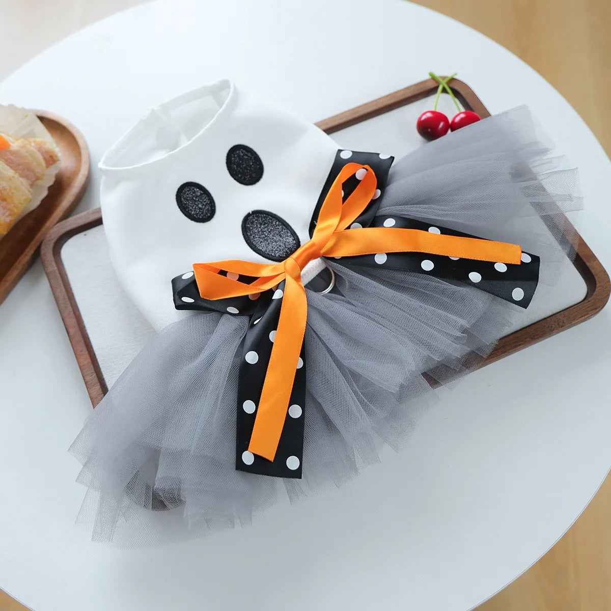 Fantasias de Halloween para Cães: Vestido Elegante para Pets com Saia Tutu – Colete para Cadelas de Outono/Inverno, para Poodles e Raças Pequenas, Gatos