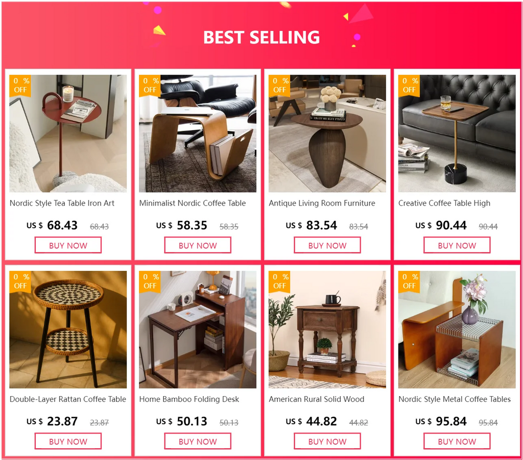 Mesa de centro nórdica minimalista, peça central chique de madeira maciça, ideal para salas de estar e cantos de varanda, simples e elegante