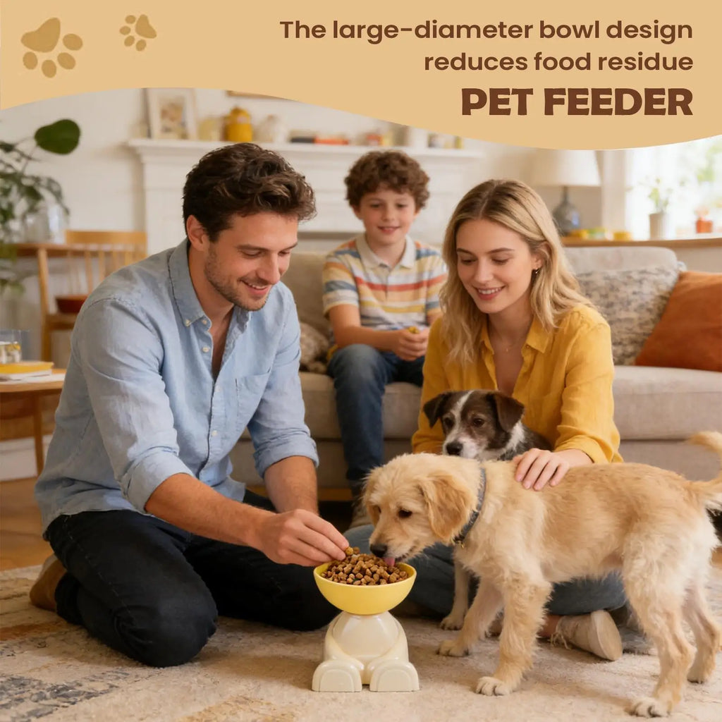 Tigelas para Alimentação de Gatos e Cães, Prato Elevado para Alimentos, Comedouro Antiderrapante para Animais de Estimação, Ideal para Cozinha, Apartamento e Uso Interno