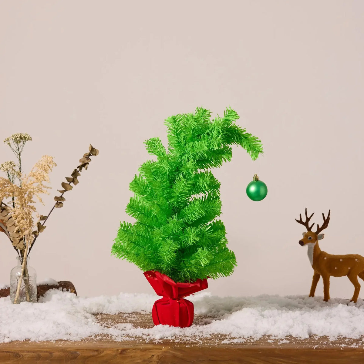 Ornamento de árvore de natal durável mini decoração de árvore de natal adereço para festas de natal reuniões de família decoração diária de mesa - Kasa & Pet