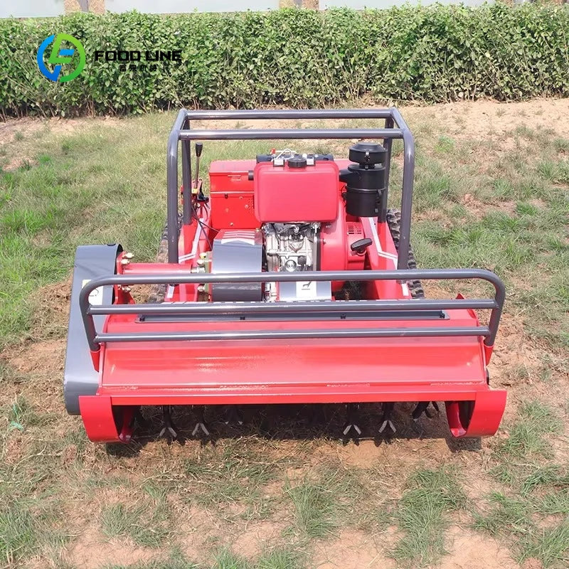 Cortador de Grama Elétrico Robótico de Esteira para Uso Doméstico, Personalizado, com Lâminas de 800mm, 1000mm, 1200mm, para Cortar Grama