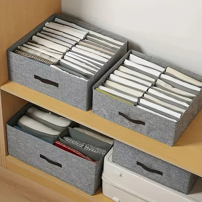 Guarda-roupa organizador de armazenamento de roupas camisola camiseta caixa de armazenamento engrossado calças caixa de armazenamento roupa interior meias organizador para casa