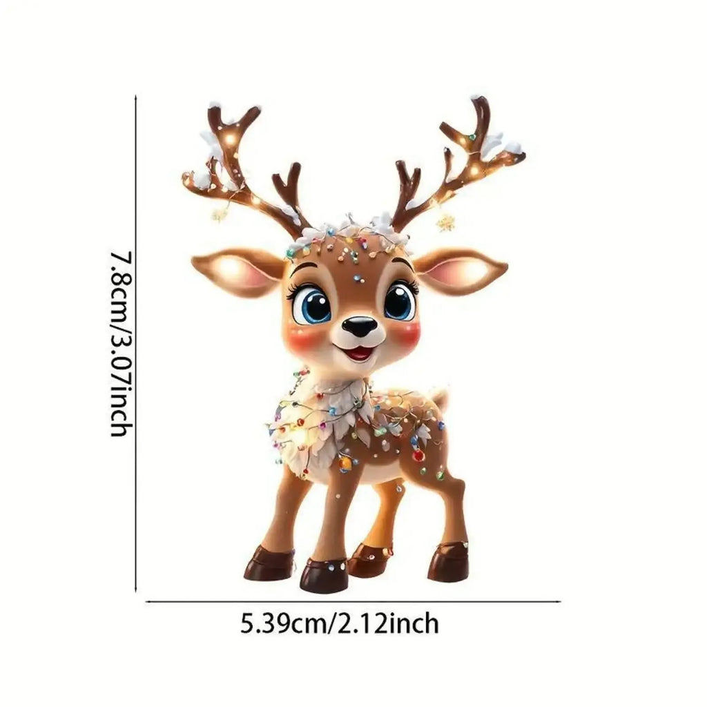 Decoração de natal cervos árvore de natal elk ornamento decoração para casa rena feliz natal presente navidad noel ano novo 2024