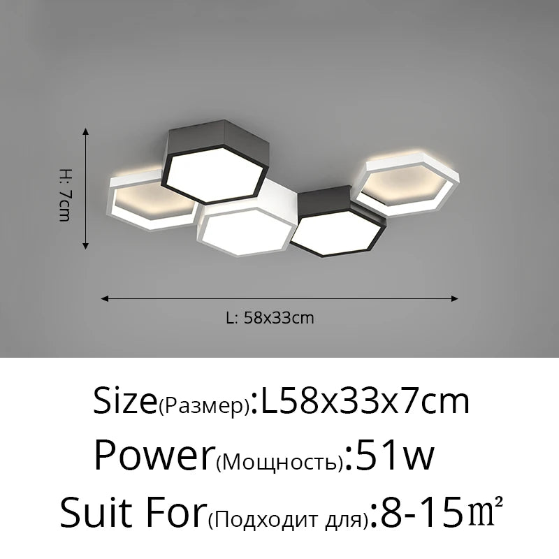 Luminárias de Teto Triangulares Ultrafinas para Sala de Estar e Quarto Lustres de Sala Decoração LED Chandelier de Teto