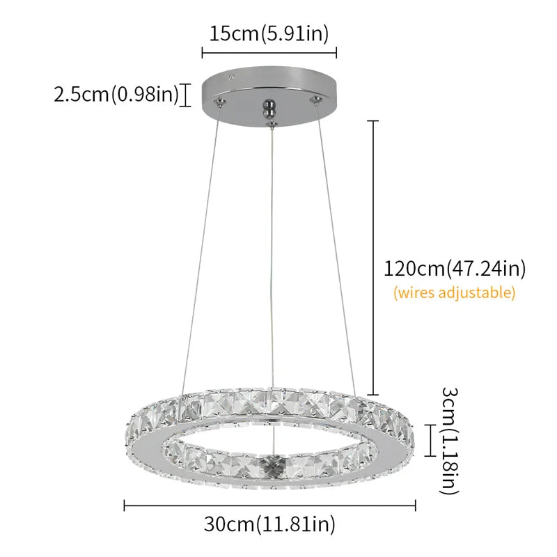Led anel de luxo luzes pingente para sala estar jantar lustre moderno decoração casa lâmpada do teto nordic luminária lustre