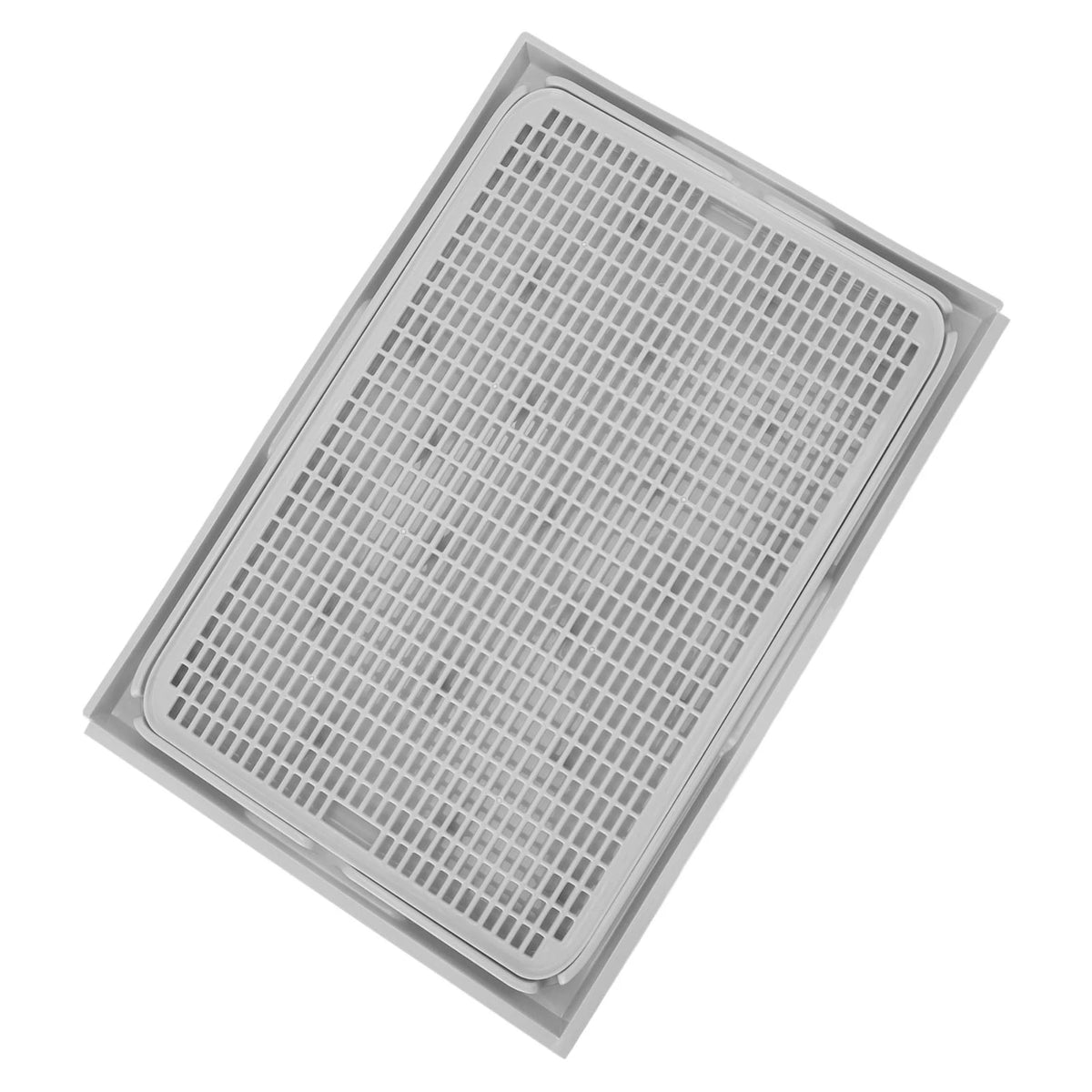 Tapete para caixa de areia de gato, 41x28x2cm, plástico espaçoso, camada dupla, lavável, coletor de areia para gatos, com fundo antiderrapante, suprimentos para animais de estimação