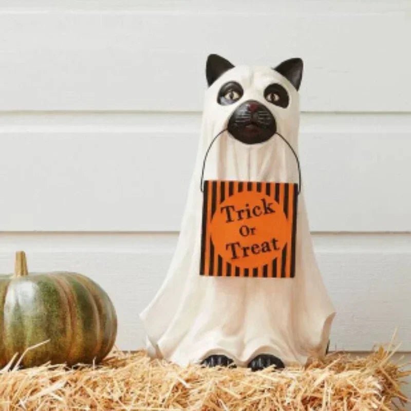 Decorações Criativas de Cães Elfos para o Halloween, Decorações para Festas, Ornamentos Artísticos para Casa, Acessórios Decorativos Divertidos - Kasa & Pet