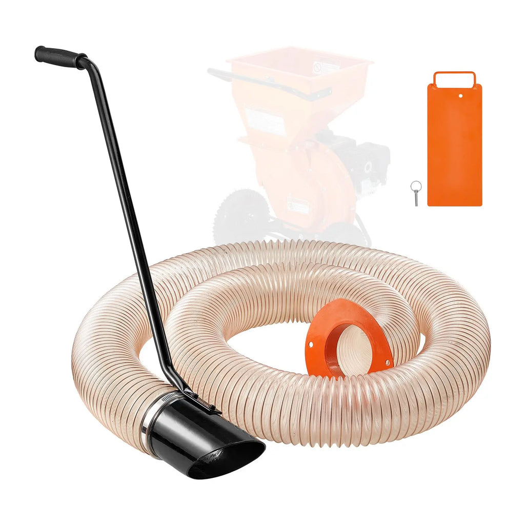 "Garden Tools Accessories Heavy Duty 4.3 Inch X 13.1 ft Wood Chipper Shredder Mulcher Leaf Vacuum Kit (4 Inch Diameter)"
