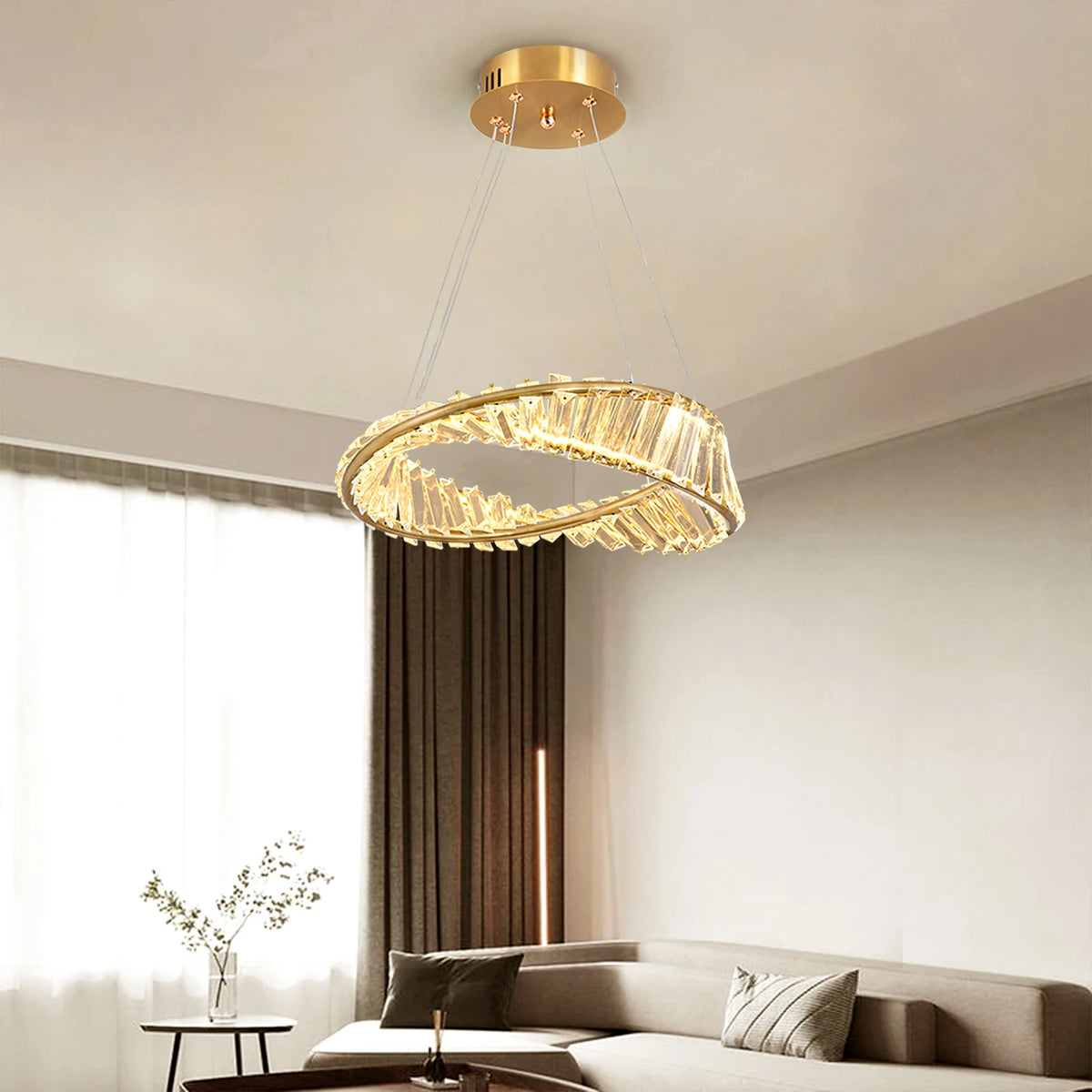 Led anel de luxo luzes pingente para sala estar jantar lustre moderno decoração casa lâmpada do teto nordic luminária lustre