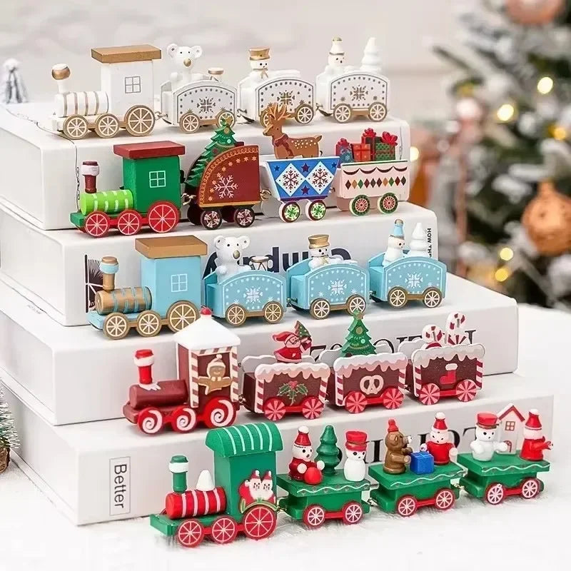 Trem de natal feliz natal decorações para casa cristmas ornamento natal navidad noel presentes feliz ano novo 2025 presentes
