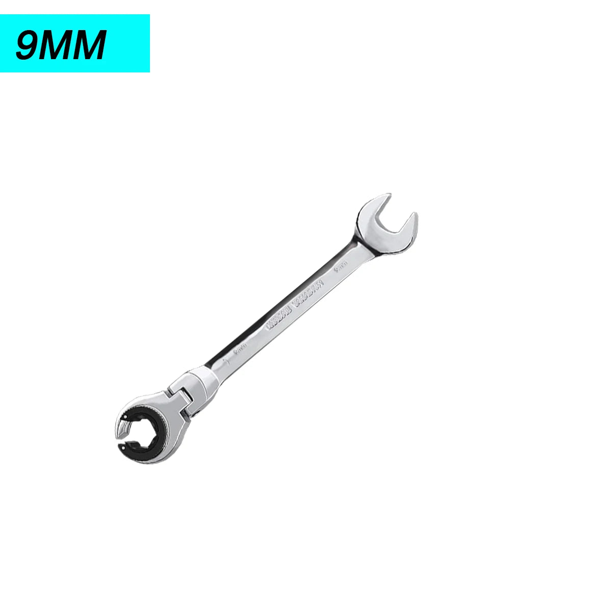 1 chave de catraca de cabeça flexível aberta dos pces, chave de catraca métrica com 72 dentes, chave de catraca de tubulação de aço cromo vanádio Kasa & Pet
