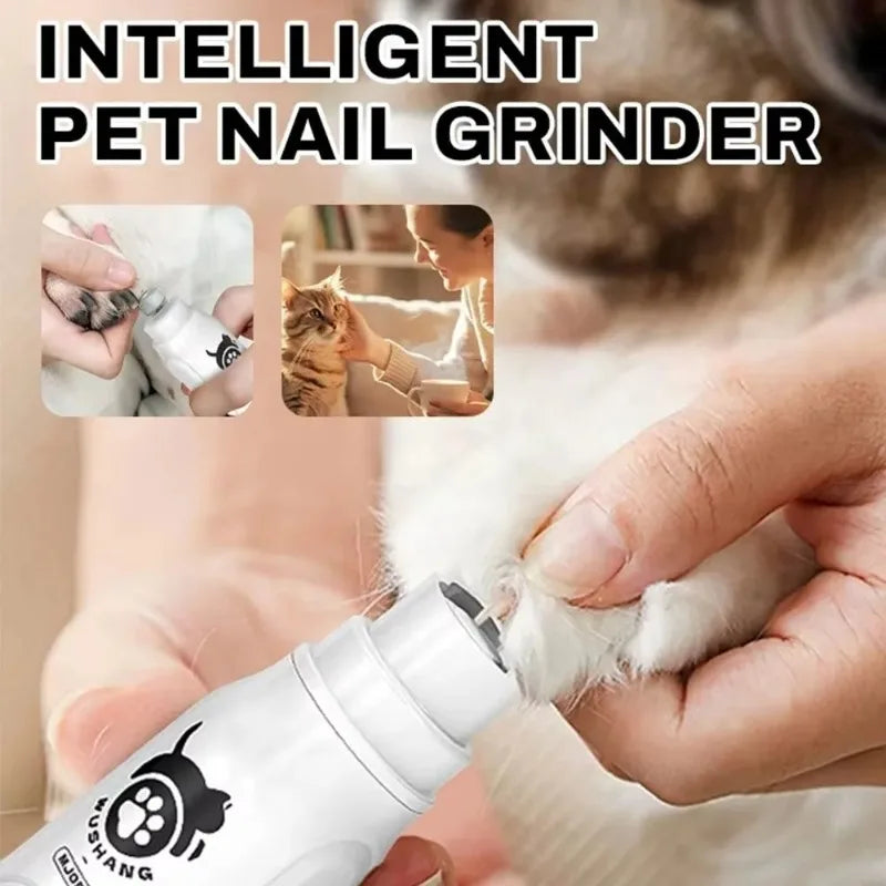 Grande Cortador de Unhas Elétrico para Animais de Estimação, Lixadeira de Unhas para Cães e Gatos, Aparador de Unhas para Higiene e Limpeza de Pets
