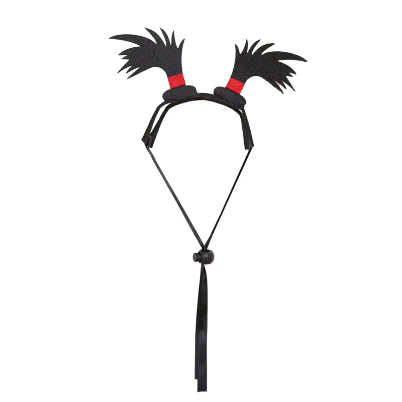 Traje de animal de estimação engraçado headwear para gato filhote de cachorro cão halloween fotografia adereços fontes de festa acessórios para animais de estimação