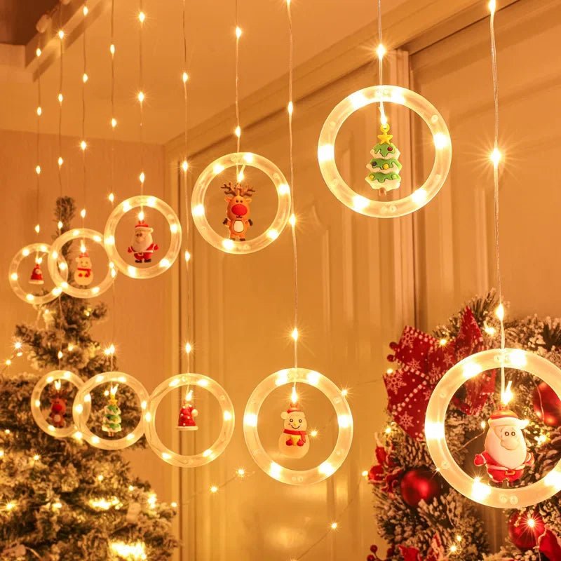 Natal LED Strip Lights para decoração do quarto, lâmpada guirlanda, plugue USB, quarto, sala de estar, janela - Kasa & Pet