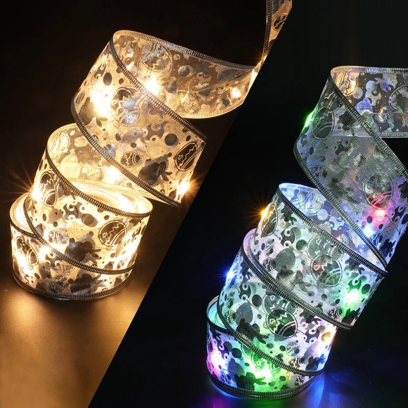 Decoração de natal fita luzes de fadas ornamento da árvore de natal luzes da corda de natal navida natal decoração de ano novo 2025